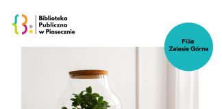 Plakat promujący warsztaty Las w słoiku - warsztaty w Zalesiu Górnym