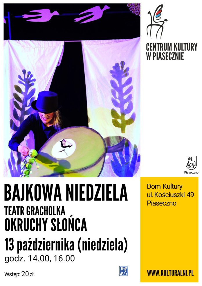 Plakat Okruchy słońca Teatr Gracholka - Bajkowa Niedziela Piaseczno