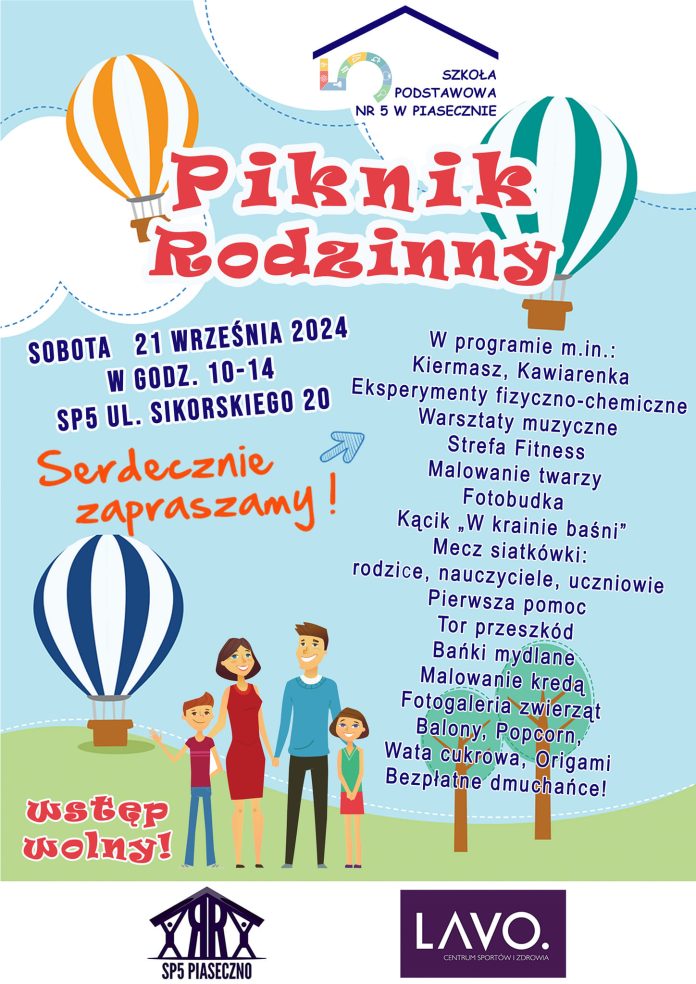 Piknik rodzinny w SP5 Piaseczno 2024