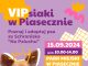Plakat VIPsiaki w Piasecznie - poznaj i adoptuj psa ze Schroniska Na Paluchu