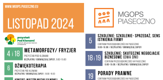 Listopad 2024 z MGOPS Piaseczno