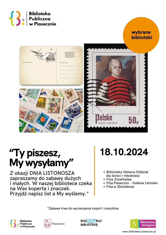 Plakat Ty piszesz, My wysyłamy - dzień listonosza