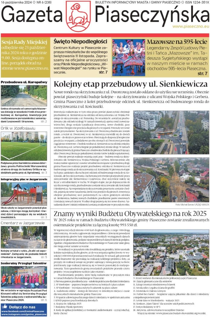 Gazeta Piaseczyńska nr 6/2024 Gazeta Piaseczyńska nr 6/2024