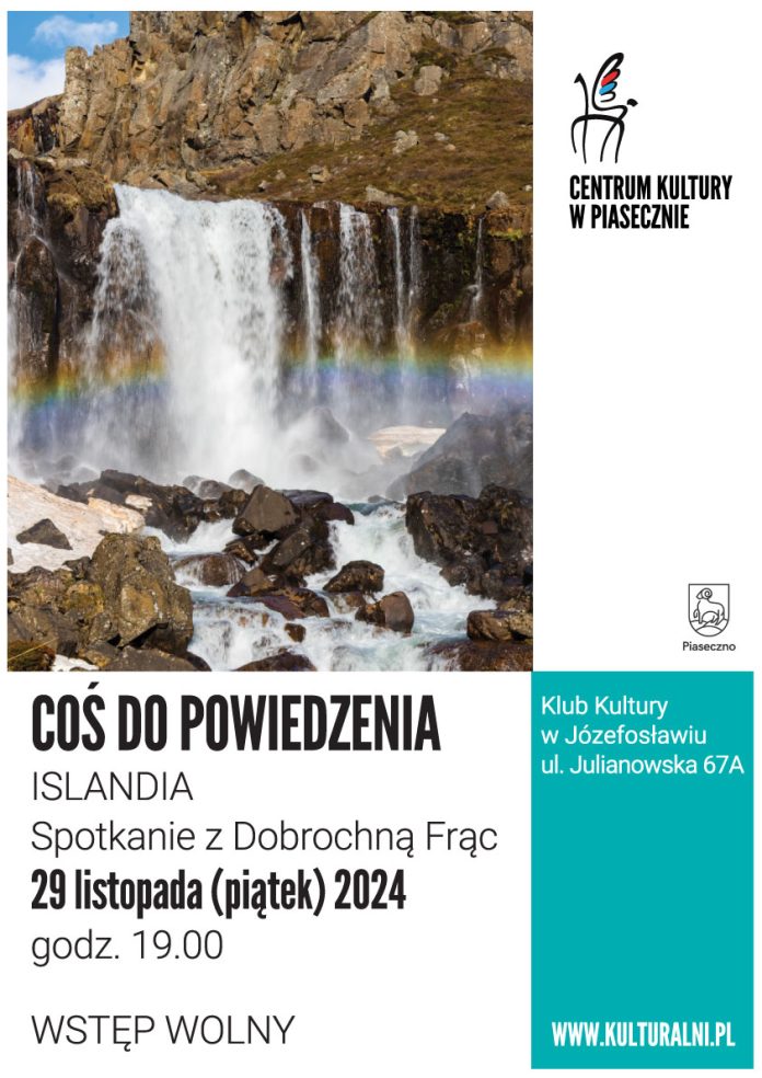 Plakat Islandia - Coś do powiedzenia w Józefosławiu