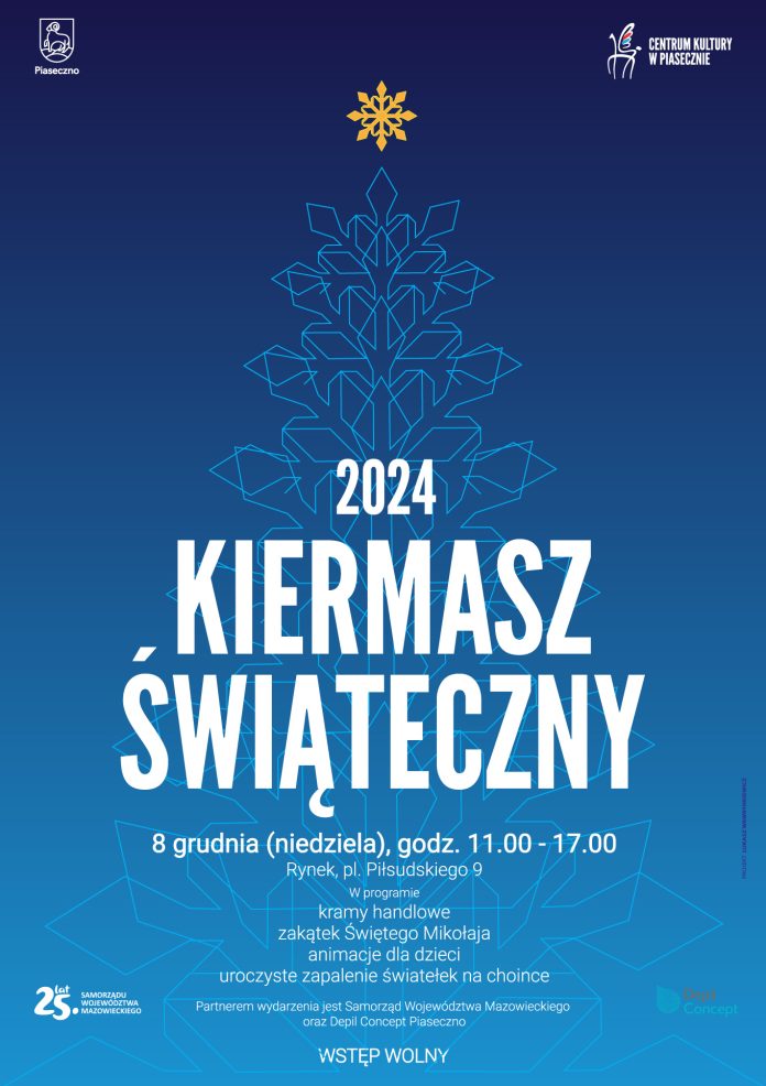 plakat Kiermasz Świąteczny w Piasecznie