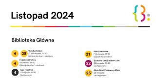 Listopad 2024 w Bibliotece Publicznej w Piasecznie