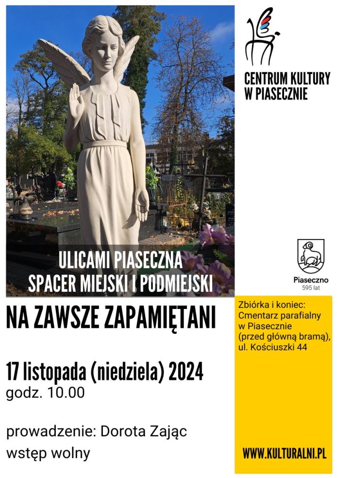 Plakat Na zawsze zapamiętani - Ulicami Piaseczna