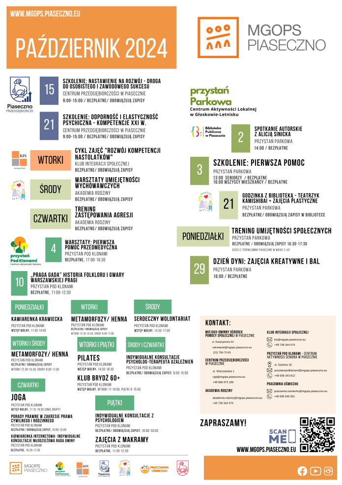 Październik 2024 z MGOPS Piaseczno