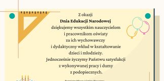 życzenia z okazji Dnia Edukacji Narodowej od Burmistrza i Zastępcy