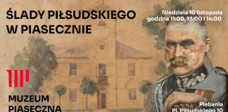 plakat Śladami Piłsudskiego