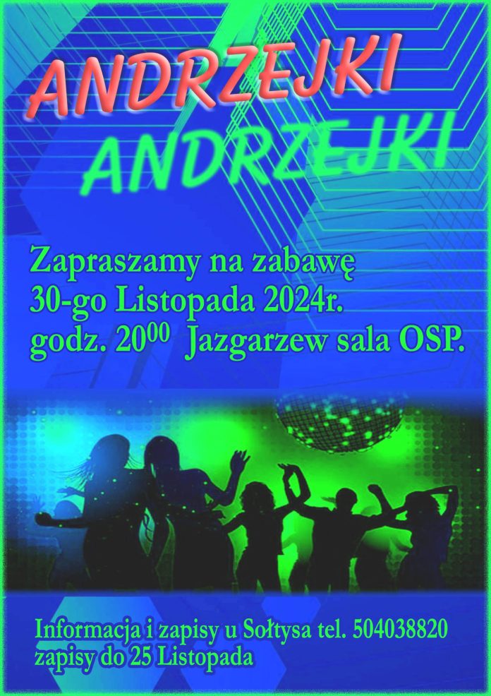 plakat Andrzejki w Jazgarzewie 2024