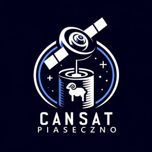 cansat piaseczno - grafika z barankiem i satelitą