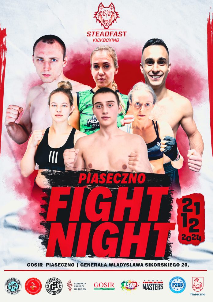 plakat Gala Kickboxingu Piaseczno Fight Night 2024