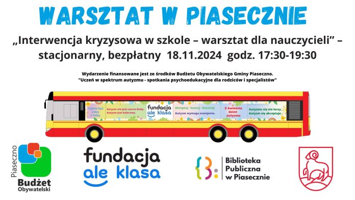 plakat z datą warsztatów