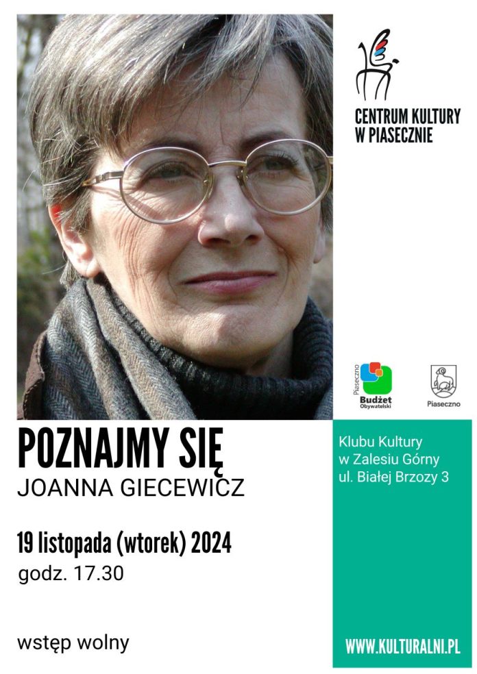 Plakat Joanna Giecewicz - Poznajmy się Zalesie Górne