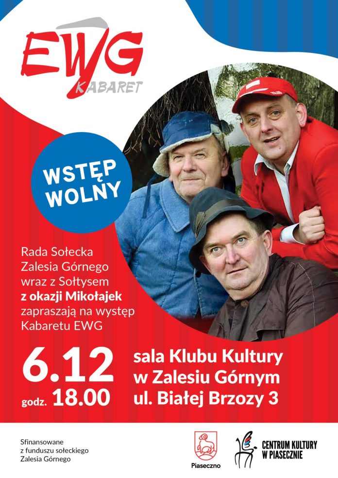 plakat Kabaret EWG w Zalesiu Górnym