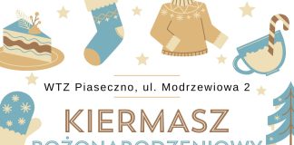 plakat Kiermasz Bożonarodzeniowy WTZ Piaseczno 2024