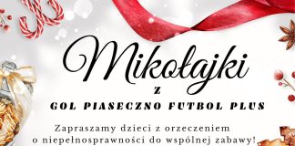 plakat Mikołajki z GOL Piaseczno Futbol Plus