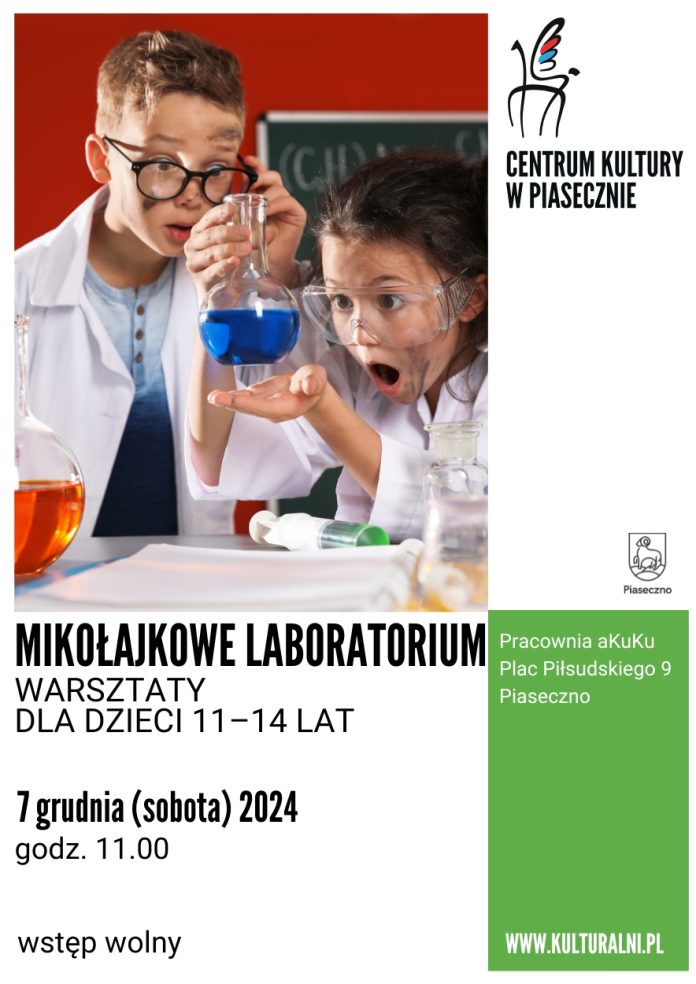 PLAKAT MIKOŁAJKOWE LABORATORIUM