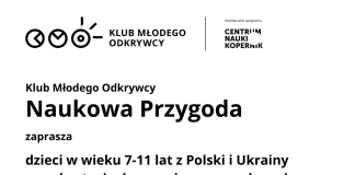 Plakat Naukowa przygoda Klub Młodego Odkrywcy