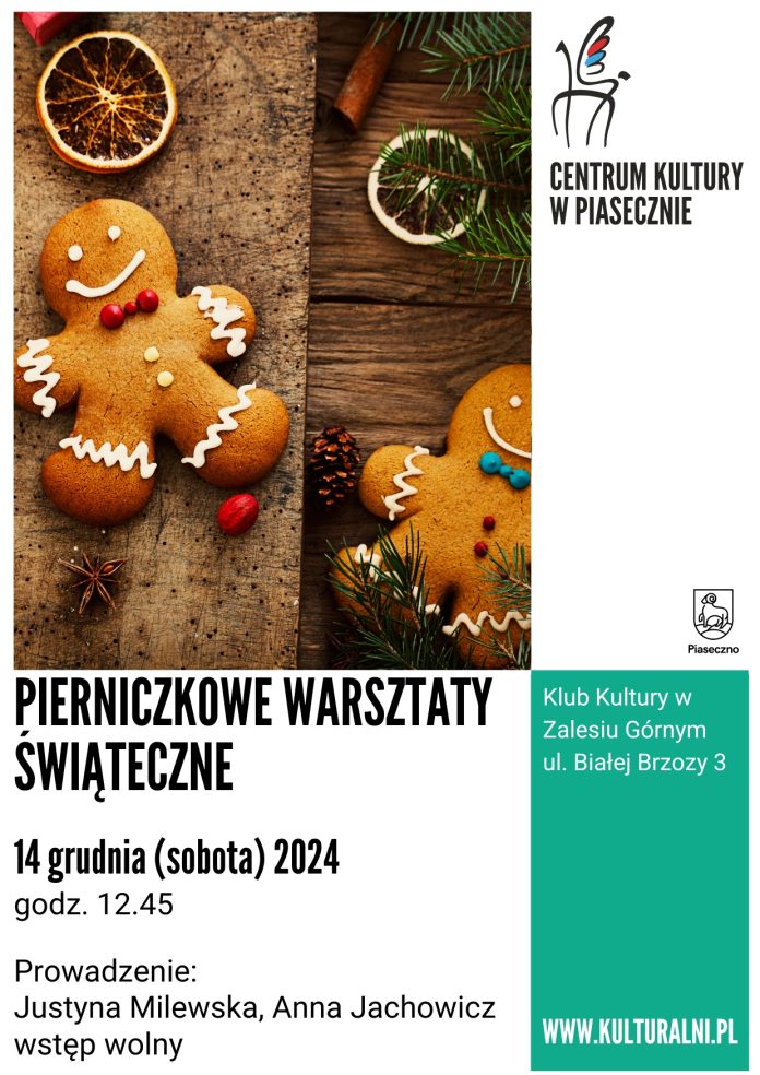 PLAKAT PIERNICZKOWE WARSZTATY ŚWIĄTECZNE