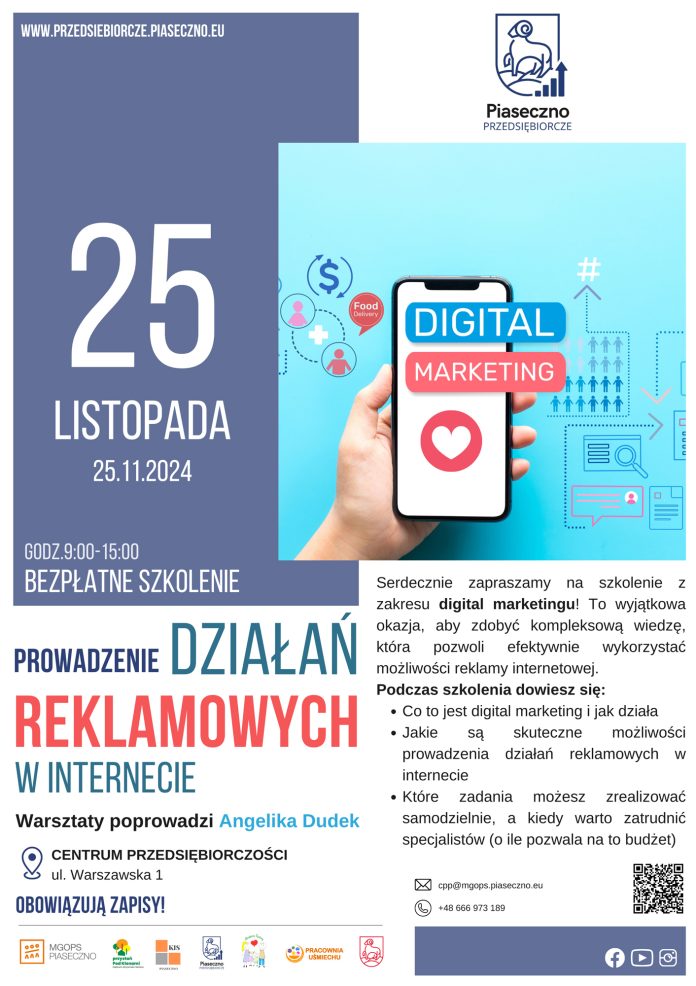 Plakat Prowadzenie działań reklamowych w internecie