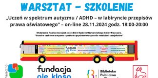 Warsztat Uczeń w spektrum autyzmu/ADHD w labiryncie przepisów prawa oświatowego