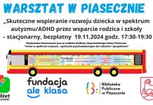 warsztaty - plakat z datą 19 listopad