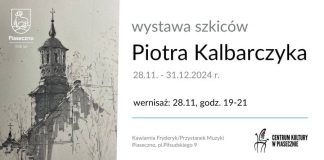 Wystawa szkiców Piotra Kalbarczyka w Kawiarni Fryderyk / Przystanek Muzyki w Piasecznie