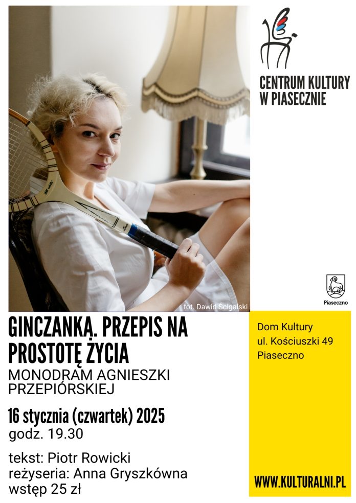 plakat Ginczanka przepis na prostotę życia