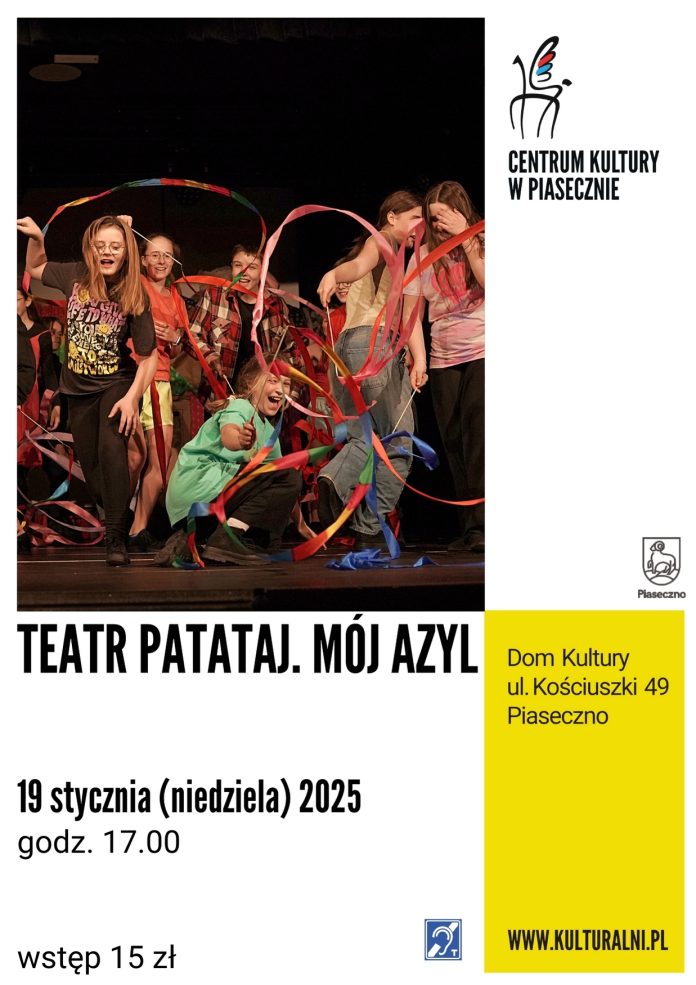 plakat Mój Azyl Teatr Patataj w Piasecznie