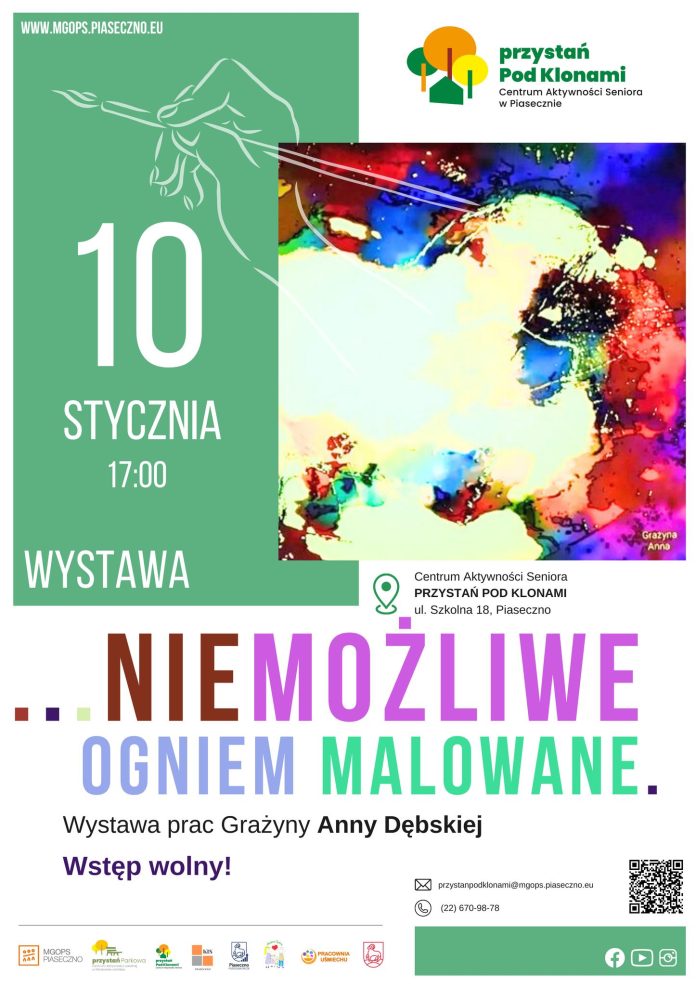 plakat Wystawa Niemożliwe... Ogniem malowane