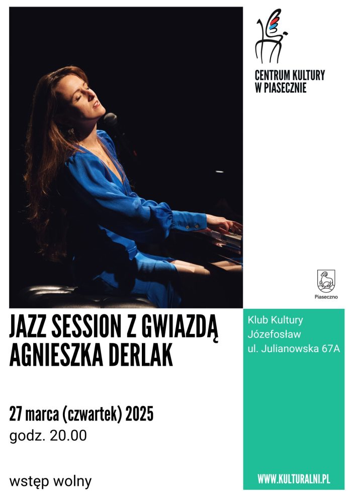 plakat Agnieszka Derlak Jazz Session z Gwiazdą w Józefosławiu