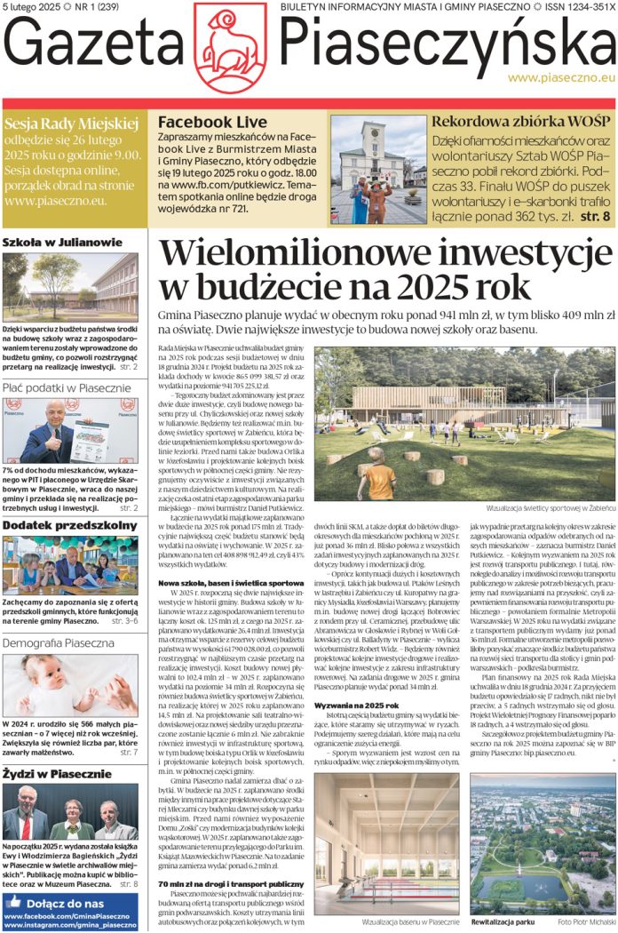 Gazeta Piaseczyńska nr 1/2025