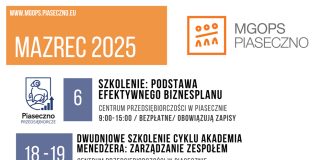 plakat Marzec 2025 z MGOPS Piaseczno