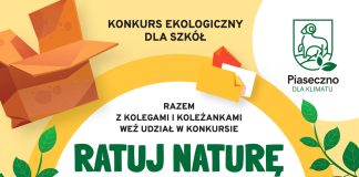 plakat Ratuj naturę zbieraj makulaturę II edycja konkursu ekologicznego