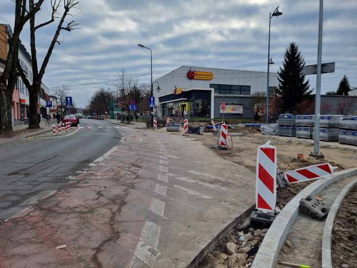 Zamknięcie skrzyżowania ulic Kościuszki i Sienkiewicza skrzyżowanie dróg