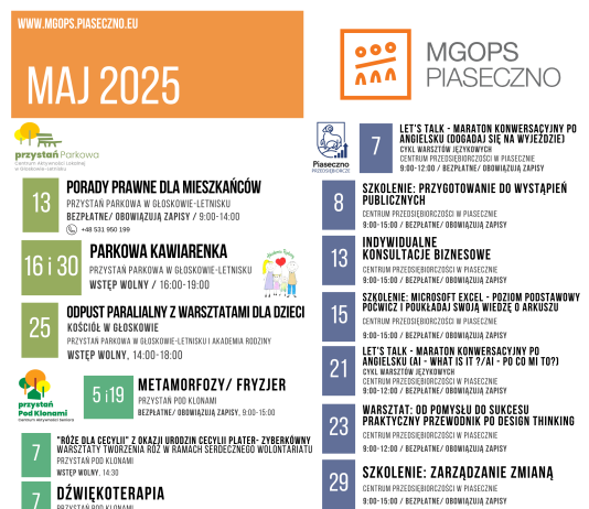 Maj 2025 z MGOPS Piaseczno