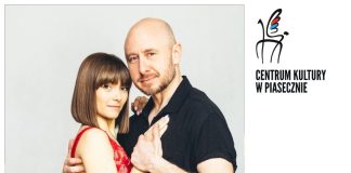 plakat W rytmie Modern Jive Wieczór Taneczny w Piasecznie