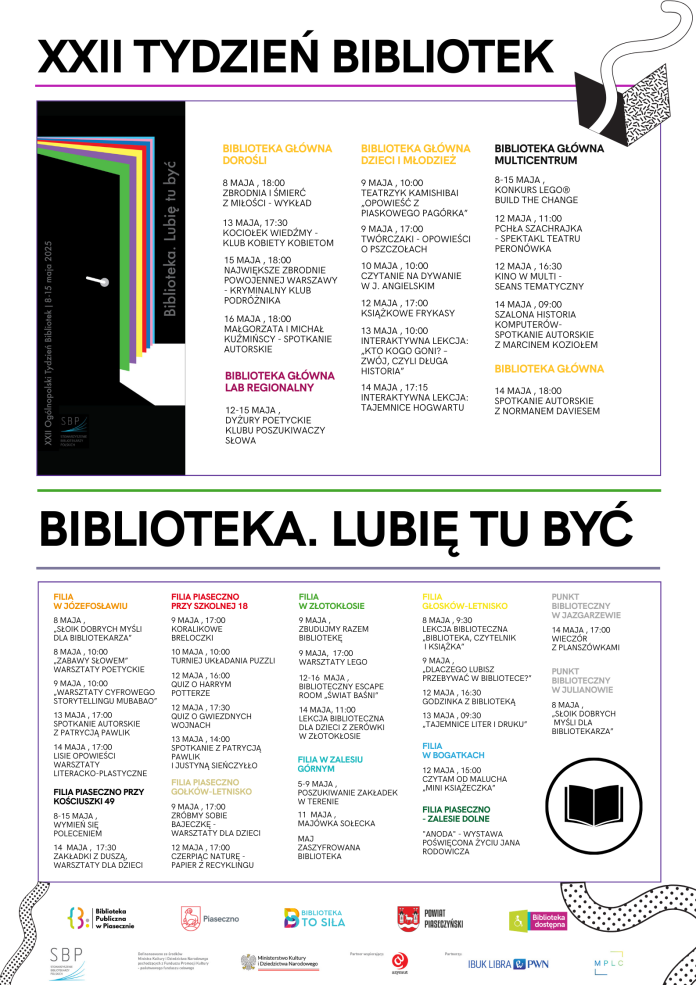 XXII Tydzień Bibliotek w Bibliotece Publicznej w Piasecznie