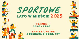 Sportowe Lato w Mieście 2025 - zapisy elektroniczne 4 czerwca godz.10:00