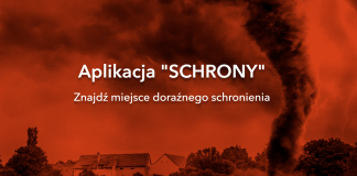 Aplikacja SCHRONY - znajdź miejsce doraźnego schronienia