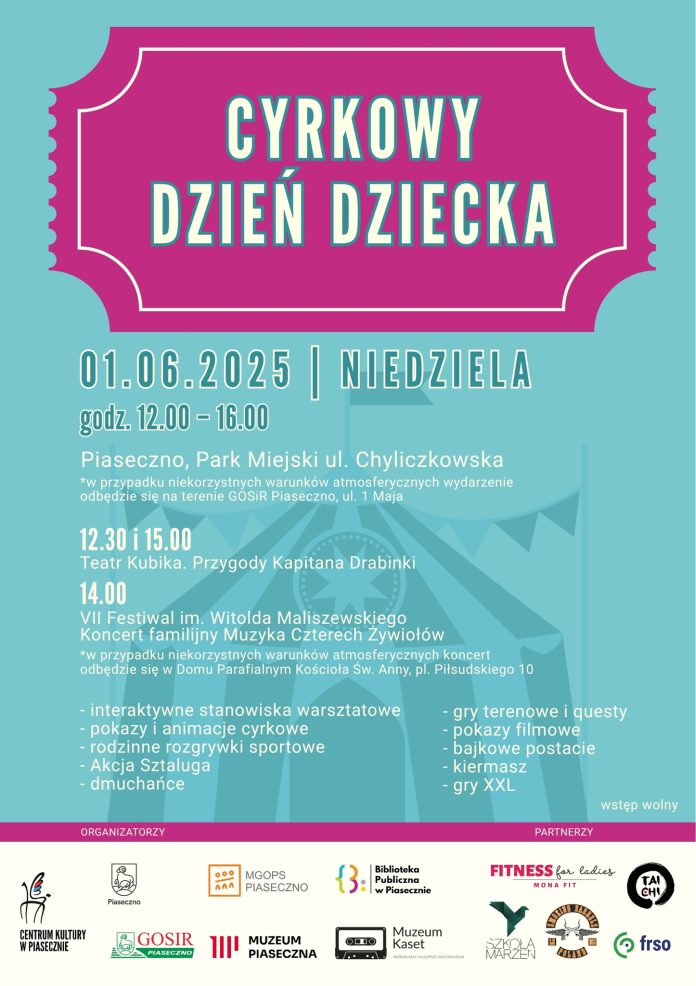 CYRKOWY DZIEŃ DZIECKA W PIASECZNIE 2025