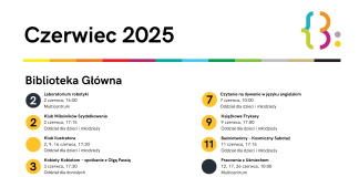Biblioteka główna Czerwiec 2025 w Bibliotece Publicznej w Piasecznie