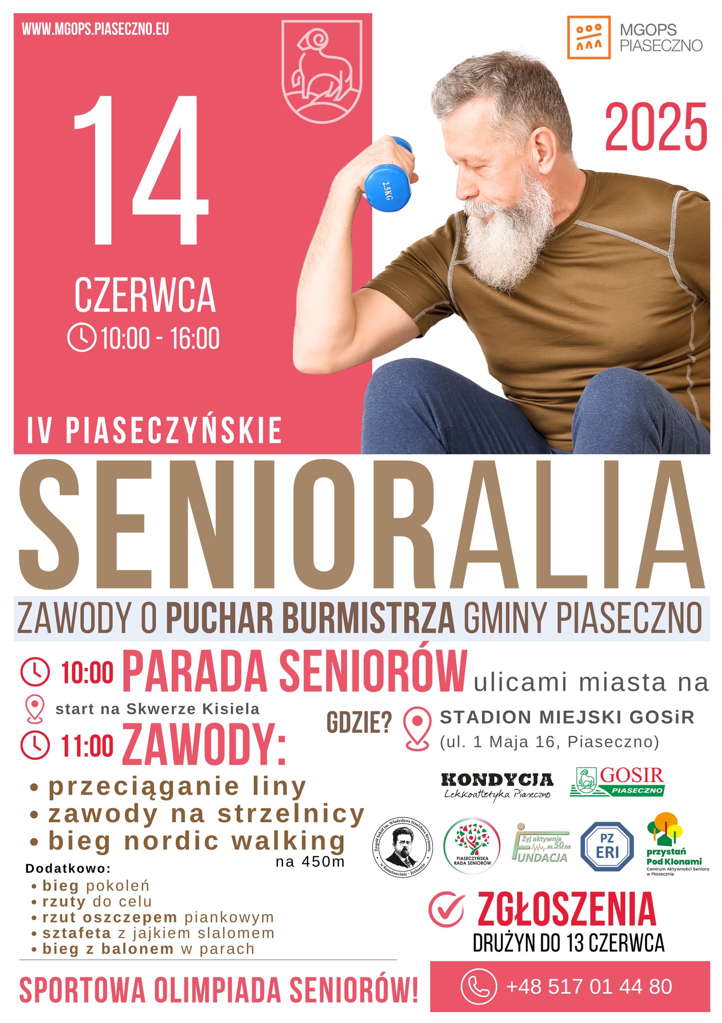 IV Piaseczyńskie Senioralia Sportowa Olimpiada Seniorów Piaseczno 2025