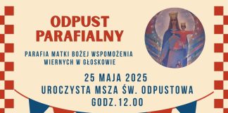 plakat Odpust Parafialny i Festyn Rodzinny w Głoskowie