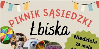 plakat Piknik Sąsiedzki Łbiska 2025