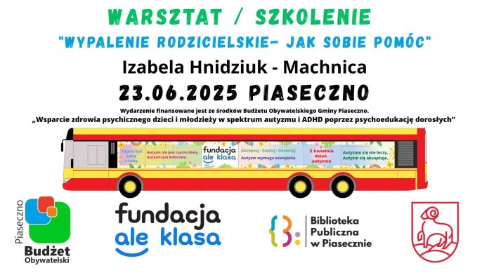 Plakat szkolenie wypalenie rodzicielskie jak sobie z nim radzić