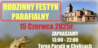 plakat Rodzinny Festyn Parafialny w Chylicach 2025