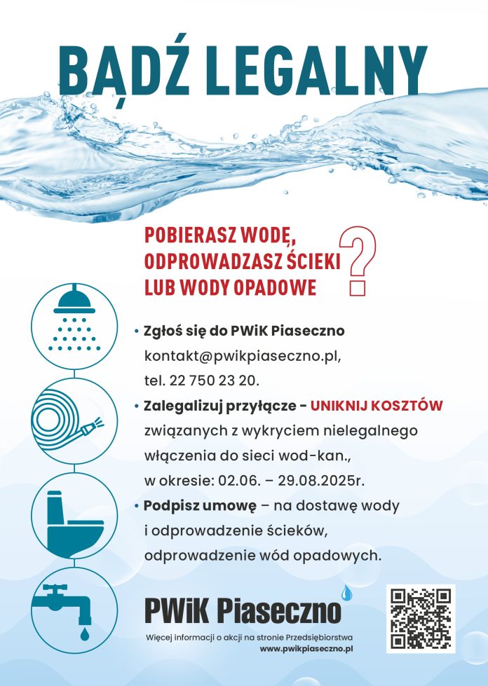 Bądź legalny - akcja PWiK Piaseczno